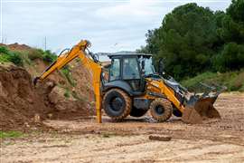 Case Construction Equipment's 550SV backhoe loader is powered by a 2.8-litre, four-cylinder diesel engine producing 74hp (55kW) (Image: Case Construction Equipment)