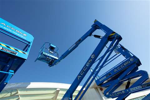 Snorkel boom and scissor lift