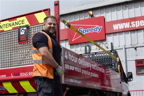 Speedy delivery staff member