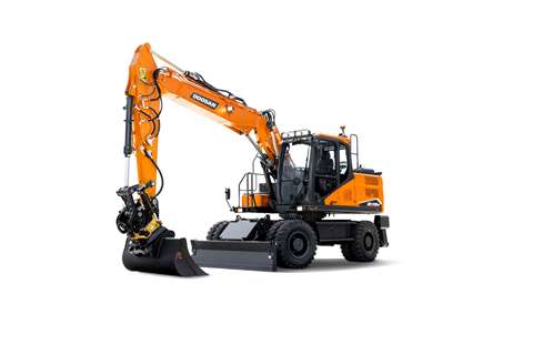 Doosan DX140W-7 wheeled excavator
