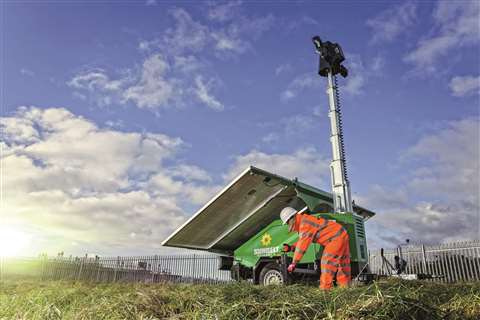 A Sunbelt Rentals Solar Tower