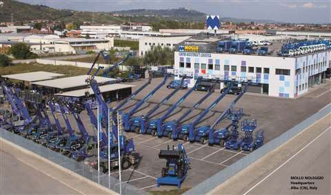 Mollo Noleggio's rental equipment fleet 