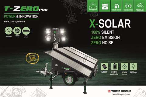 Trime’s X-SOLAR HYBRID lighting tower