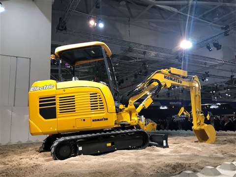 Komatsu Bauma Electric Mini Excavator 2019