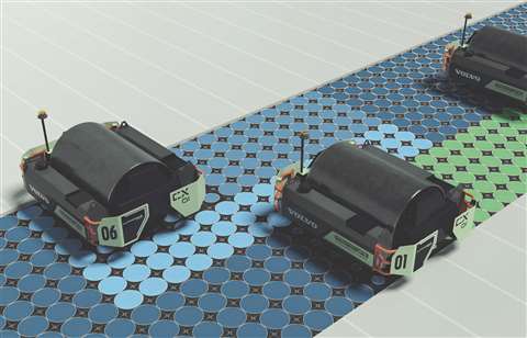 Volvo CE’s concept CX01 asphalt compactor