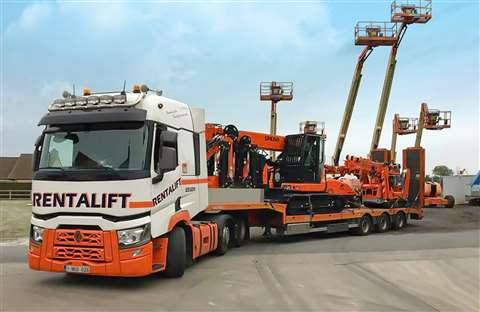 A Rentalift truck at its branch in Izegem, Belgium 