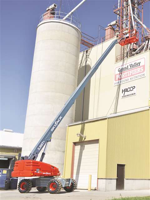 The Skyjack SJ66 T boom lift