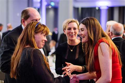 Business women at a rental industry event