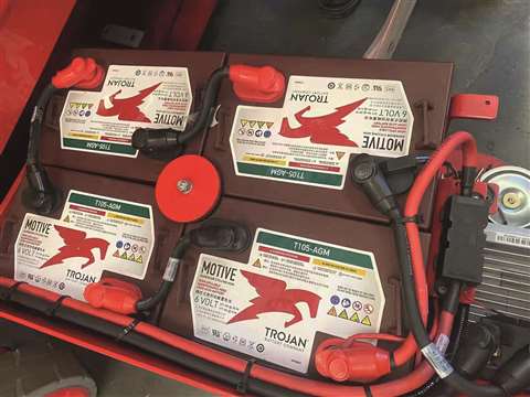 Trojan AGM batteries used in aerial platforms