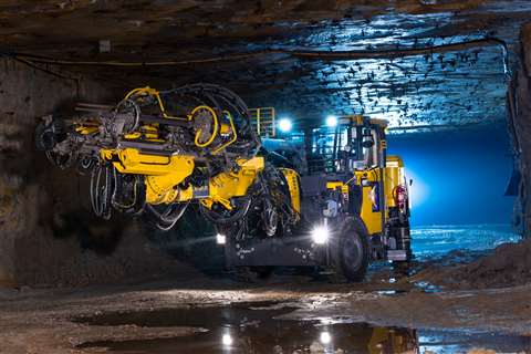 Epiroc’s Boltec M10 Battery rock reinforcement rig
