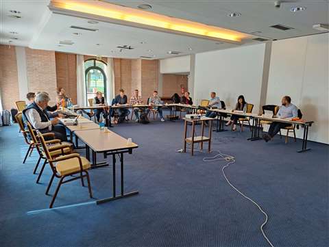 Rothlehner staff in a classroom