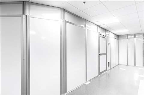 The walls require less time to both install and dismantle compared to dry walls