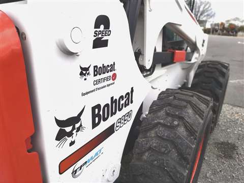 The Bobcat Certified logo on a machine