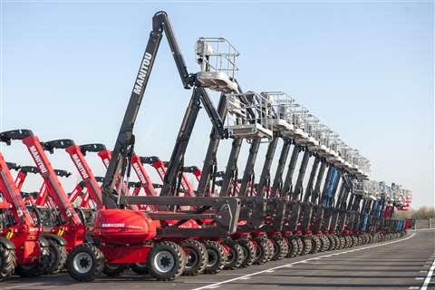 A Manitou equipment fleet