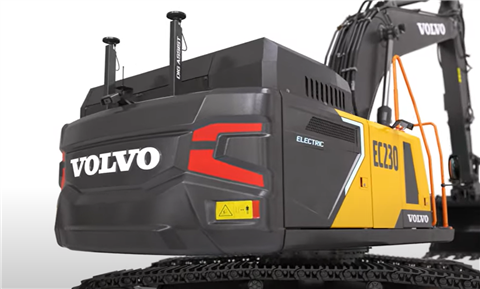 Volvo CE's 22-tonne EC230 electric excavator.