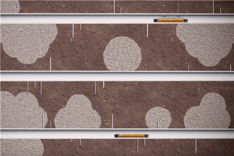 Swarms of hyperBots are sent into each construction bore to build the tunnel’s structural shell, deploying an additive manufacturing process, which uses the same principle as 3D printing. 