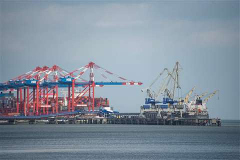 Port of Wilhelmshaven in Germany