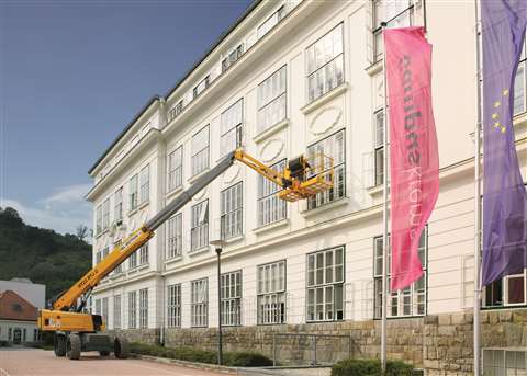 One of HKL Austria's aerial work platforms in operation