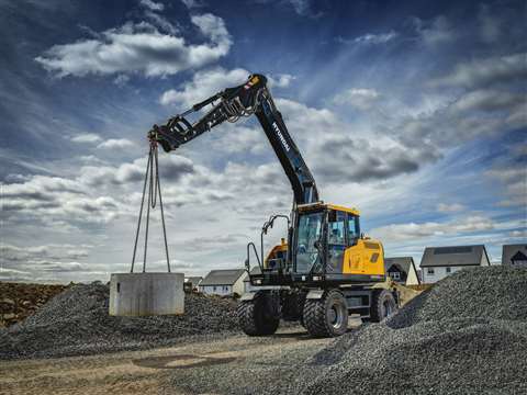 The A-Series HW150A CR wheeled excavator from Hyundai