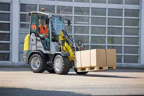 The third generation WL20e compact wheeled loader from Wacker Neuson