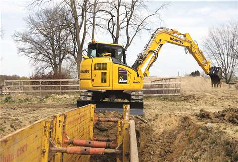 PC88MR-11 midi excavator from Komatsu