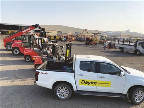 Dayim Rental Equipment fleet