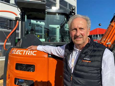 René Danielsson of Hitachi at Bauma 2022