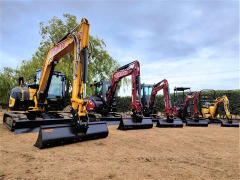 The Yanmar range of zero tail swing excavators 