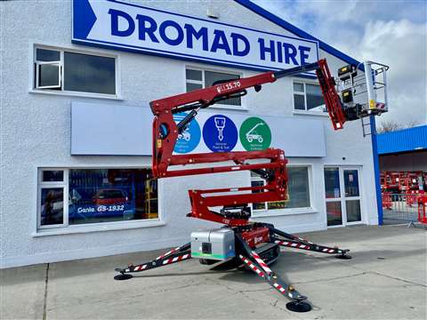 The Hinowa Lightlift 15.70 tracked spider lift