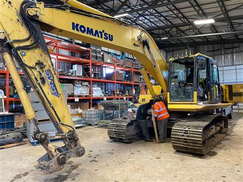 ABTECH's 20-tonne Komatsu excavator