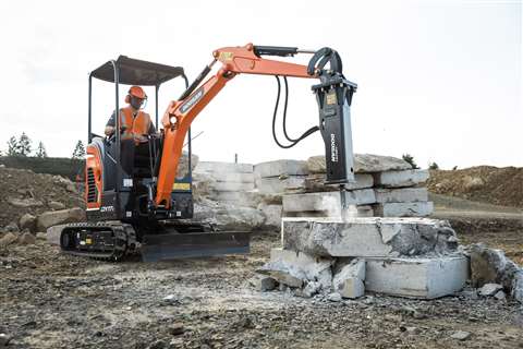 Doosan DX17Z mini excavator