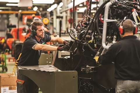 Workers at Ausa’s factory in Barcelona, Spain.