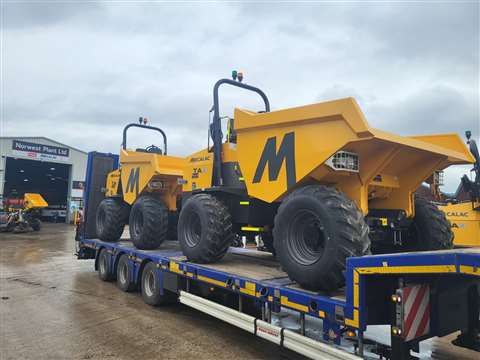 Mecalac site dumper