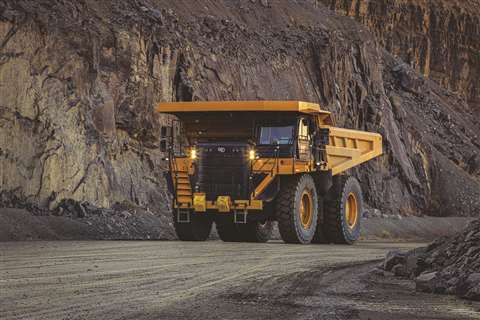 Caterpillar mining truck 