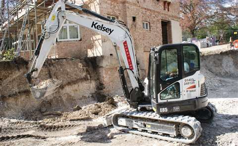 One of the first rental customers for Kelsey Plant Hire’s new Bobcat E85 excavator was NWJ Bignell L