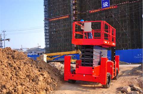 Mantall XD-140 RD rough terrain scissor. 