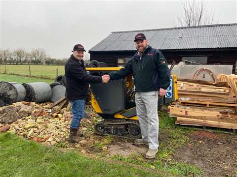 Jeff Haines, owner of Dragon Equipment, and Derek Inglis, of Leinster Turf Equipment Ltd