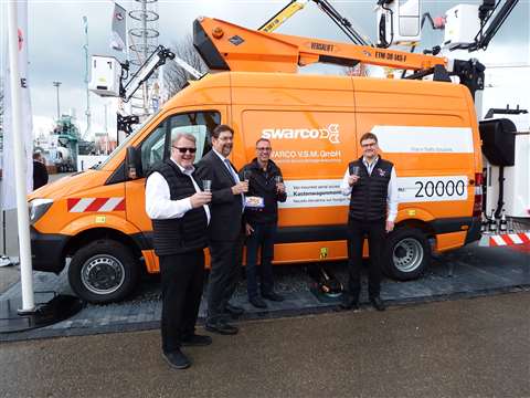 From left: Per Torp, CEO Time International; Raimund Scheulen; Swarco managing director, Stefan Linn