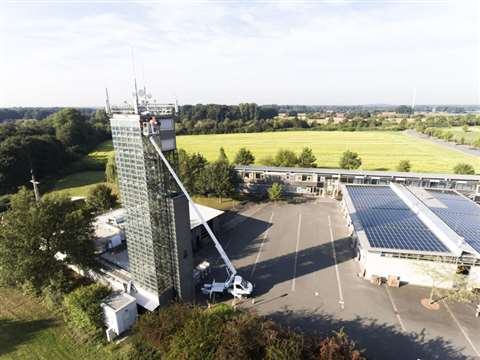 The 29m working height Ruthmann TB 290 on a 3.5 tonne chassis. 