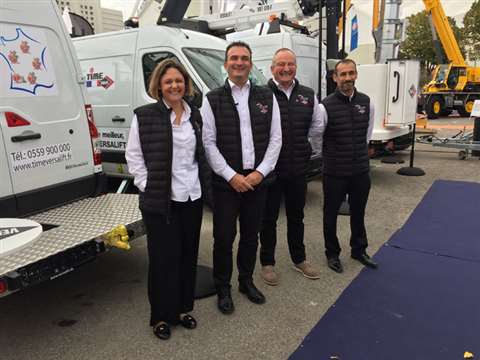 New team members at Time Versalift SAS, France.