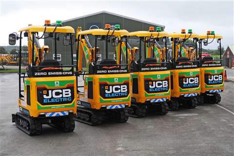 The first of A Plant's fleet of 10 electric JCB mini excavators roll off the line.-3