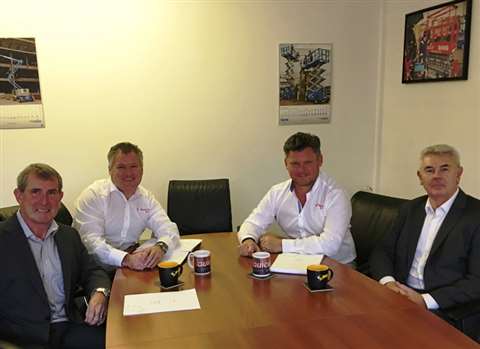 (L-R) Tony Jennings of IAPS Group, David and John Barton of Quick Reach, Steve Couling of IAPS Group