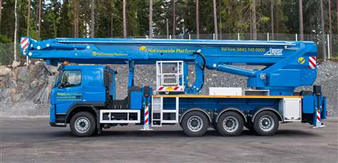 One of Nationwide's new Bronto Skylift S70XDT truck mounts 