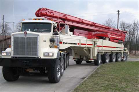 With a 70 m vertical reach, Putzmeister's M 70-5 is the biggest truck-mounted concrete placing boom 