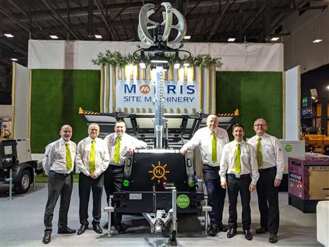 Chris Cartwright, Keith Miles, Kenny McKay, Richard Denholm, Chris Morris and Phil Winnington with prototype tower