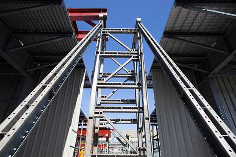 A Mabey Hire temporary support towers in use on the Queensferry Bridge A Mabey Hire temporary support towers in use on the Queensferry Bridge