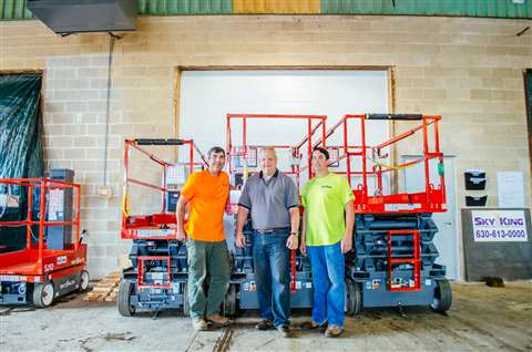 Skyking, a Chicago-based startup rental company, has invested in all Skyjack equipment.