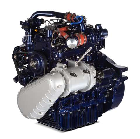 Perkins electric hybrid engine