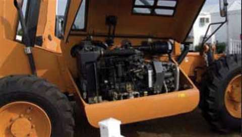 The Case TX945 allows easy maintence access.