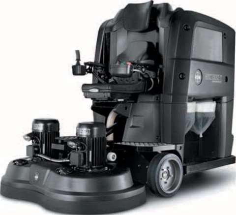 Sweden's HTC 1500iT automotive system grinds concrete at 30 m2/hr.